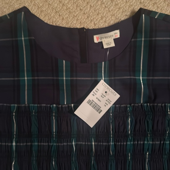 Crew cuts (teen)black watch plaid dress